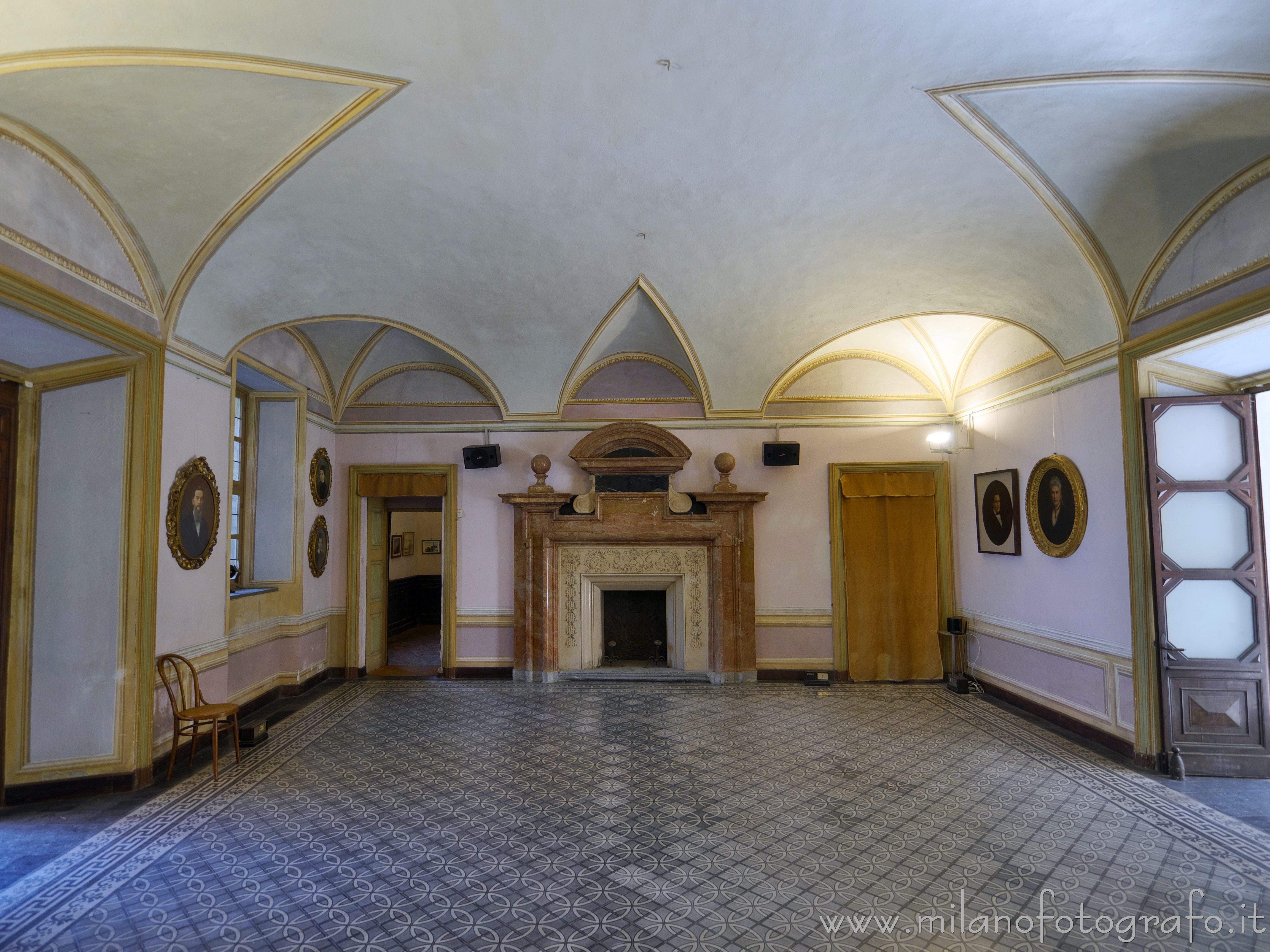 Biella (Italy) - Fireplace Hall in La Marmora Palace - Full resolution picture